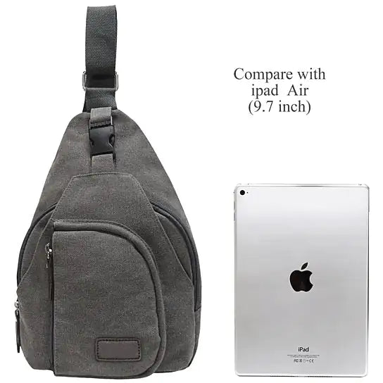 Sling Cling Cotton Canvas Messenger Bag in 5 Colors