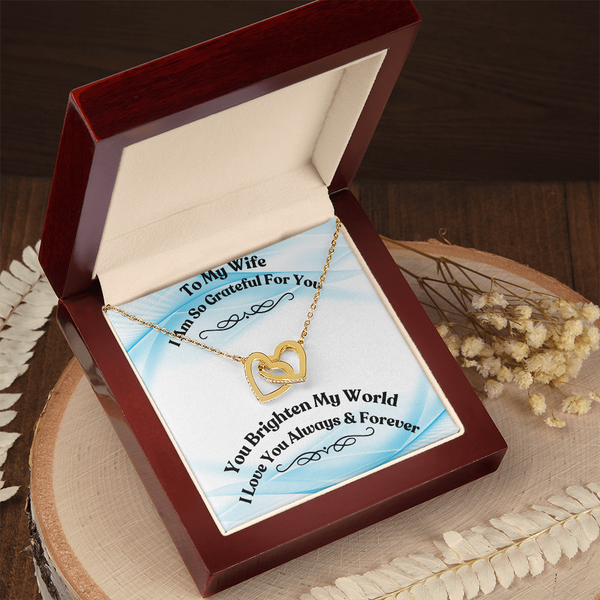 Interlocking Hearts Necklace    For My Wife