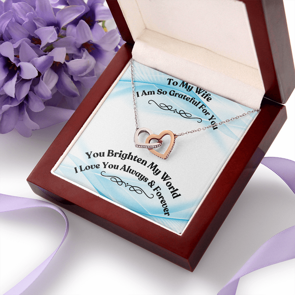 Interlocking Hearts Necklace    For My Wife