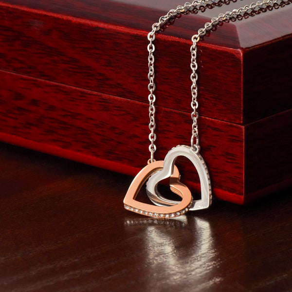 Interlocking Hearts Necklace    For My Wife