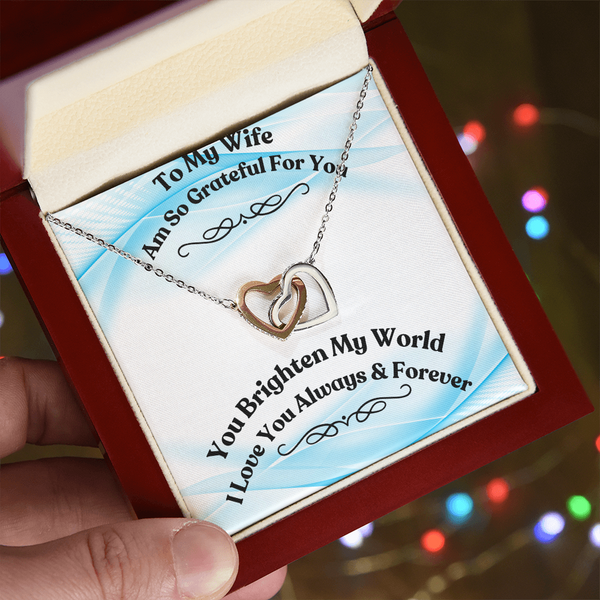 Interlocking Hearts Necklace    For My Wife
