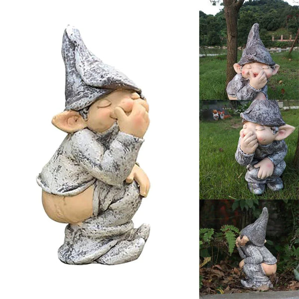 Naughty Gnome Miniature Figurine