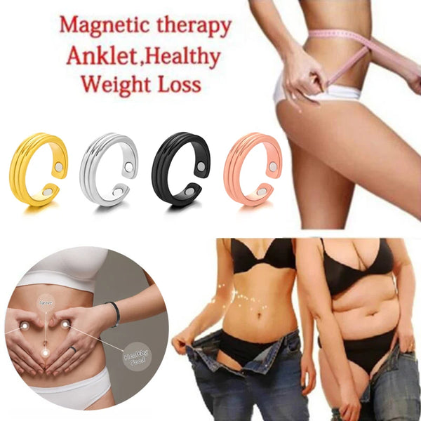 Fashion Magnetic Therapy Ring for Women Men Slimming Healthcare Ring