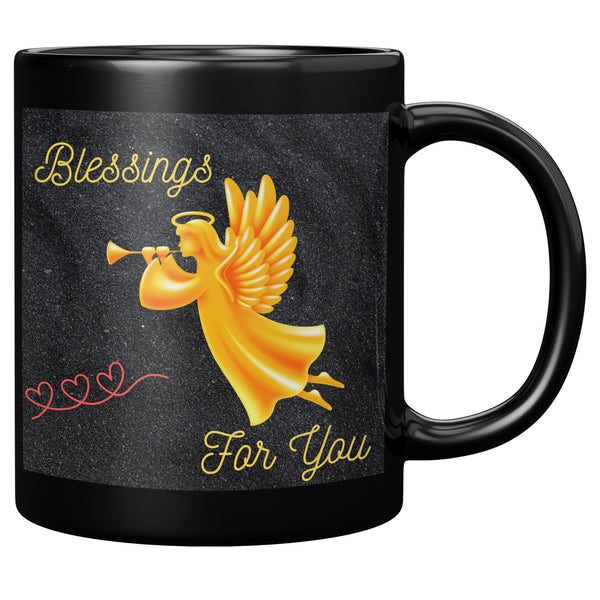 Blessings For You   (Inspirational 11oz Black Mug)
