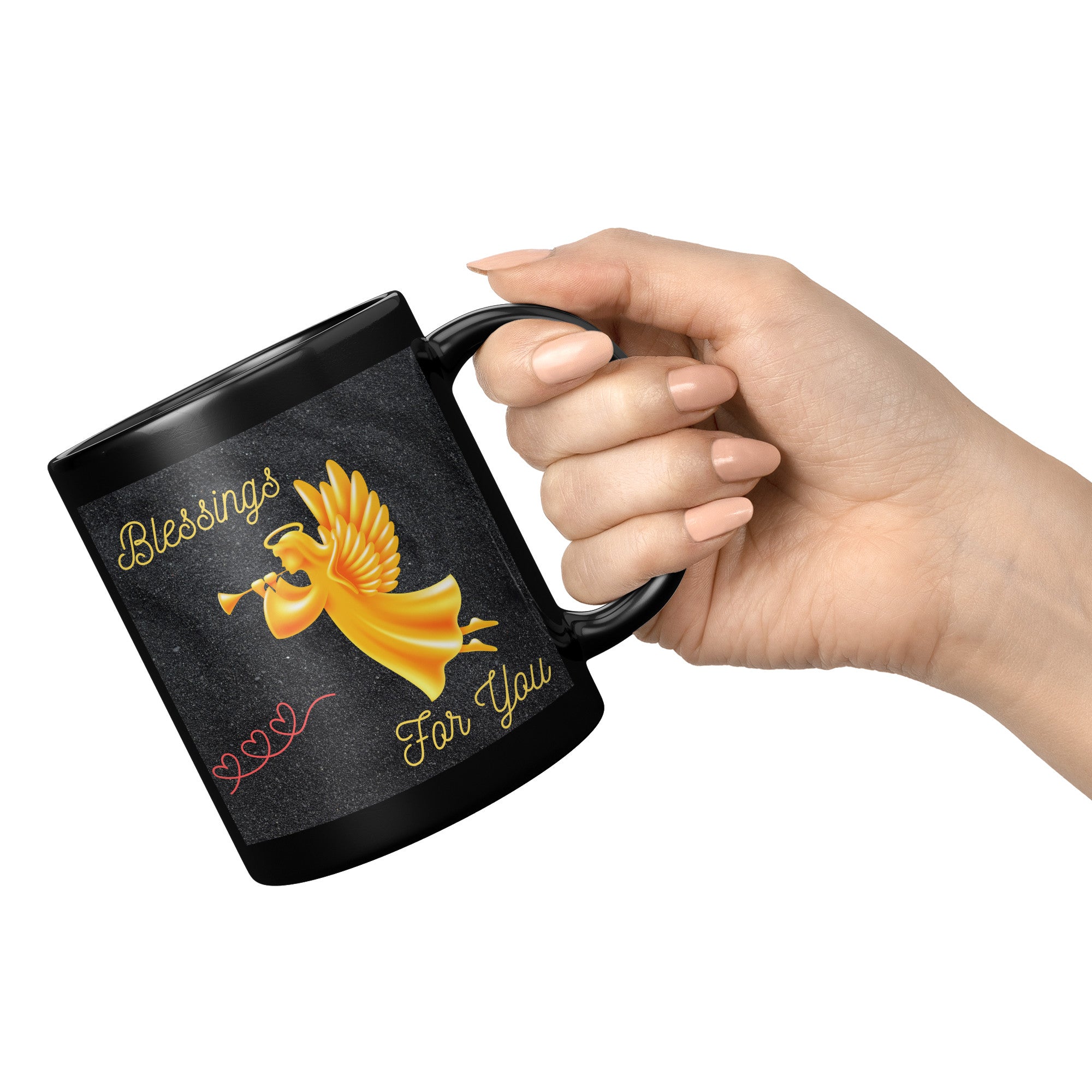 Blessings For You   (Inspirational 11oz Black Mug)