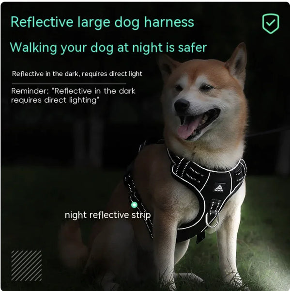 Reflective Dog Harness with Leash