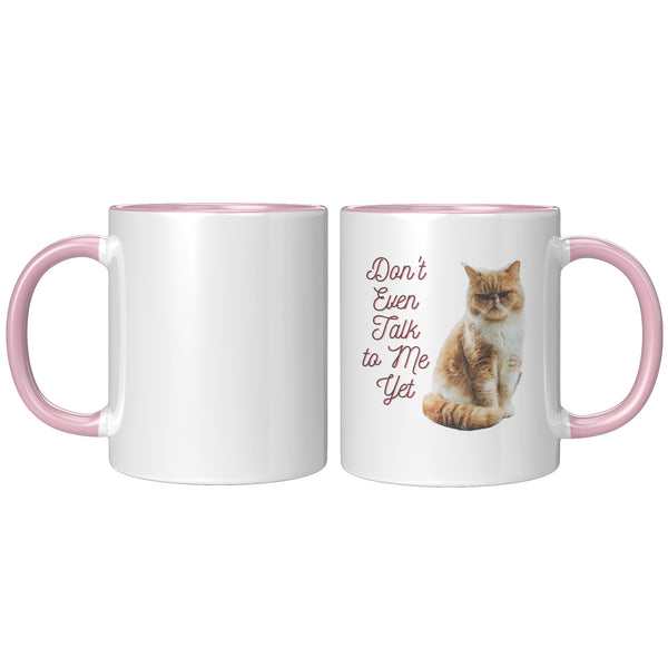 Don't Talk to Me Yet  (Special Cat Lover 11oz Coffee Mug)