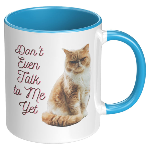 Don't Talk to Me Yet  (Special Cat Lover 11oz Coffee Mug)