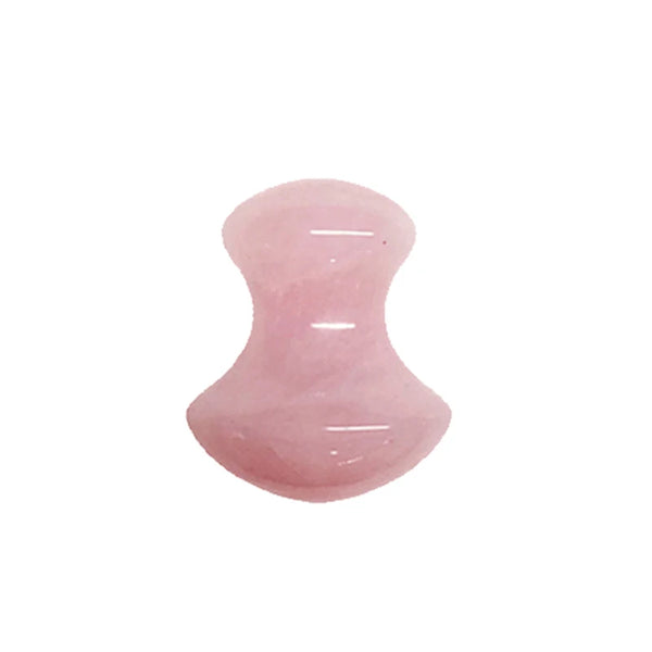 Natural Rose Quartz Jade Gua Sha Board Acupuncture Massage Face Lifting Stone