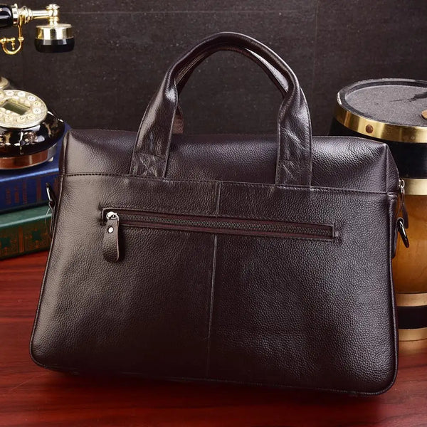 Business High Quality Laptop Genuine Leather Handbags