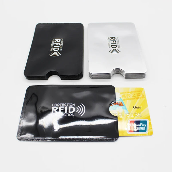 10Pcs Anti RFID Blocking Card Holder  ID Bank Card Case Protection NFC Anti-theft Credit Card Holder