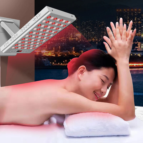 660nm&850nm Near Infrared and Red Light Therapy Panel Home Use Device  LED Light Therapy Lamp for Anti-Aging, Pain Relief