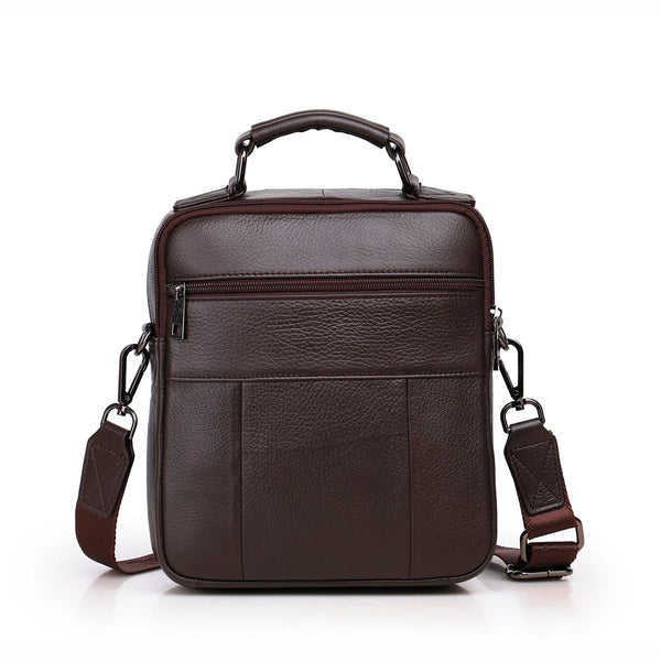 Genuine Leather Messenger Bags  Business Handbags Casual Shoulder Bag Male Crossbody Bags iPad Tote