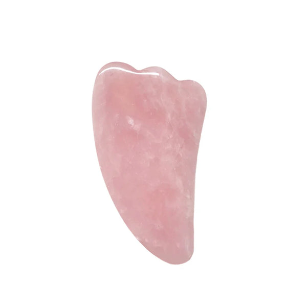 Natural Rose Quartz Jade Gua Sha Board Acupuncture Massage Face Lifting Stone