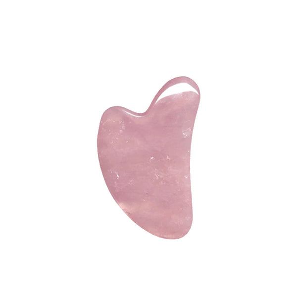 Natural Rose Quartz Jade Gua Sha Board Acupuncture Massage Face Lifting Stone