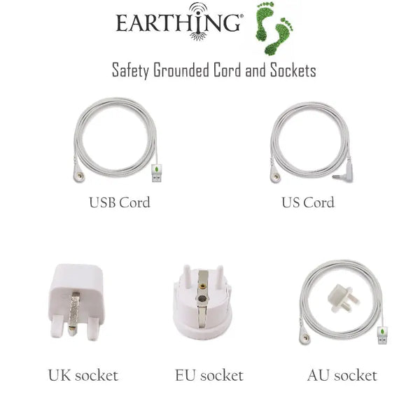 EARTHING Pillow Case For Health & EMF Protection Anti Ratiation Anti-static Grounding Benefits