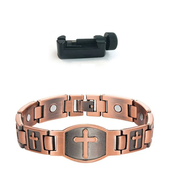 Men's Magnetic Cross Bracelet