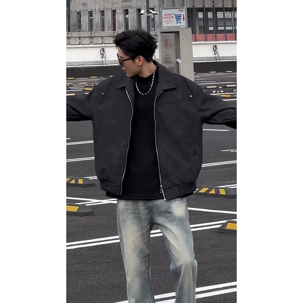 Cleanfit Fancy Handsome Short Spring & Fall Leather Coat