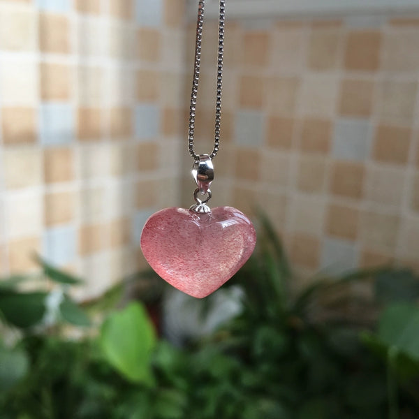 Strawberry Quartz Attractive Heart For A Loved One