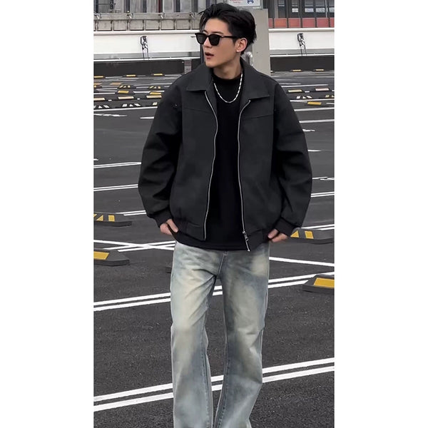 Cleanfit Fancy Handsome Short Spring & Fall Leather Coat