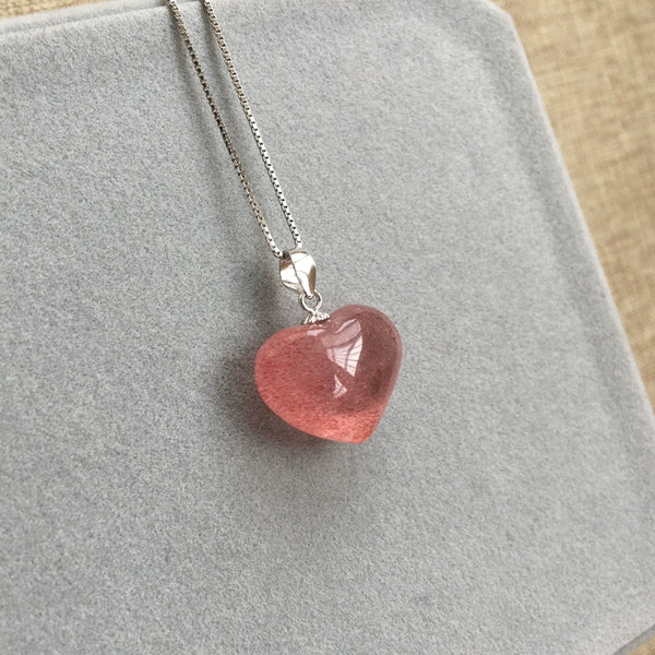 Strawberry Quartz Attractive Heart For A Loved One