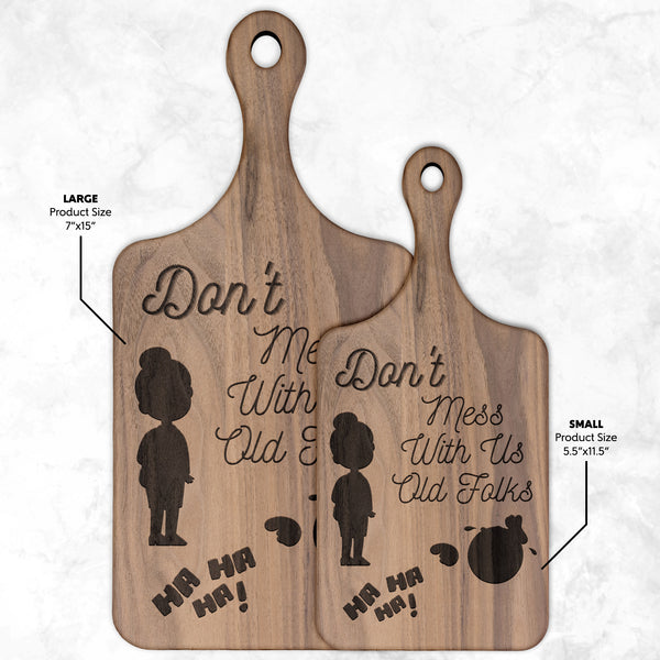 Old Folks  (Beautiful Hardboard Cutting Board)  Gift