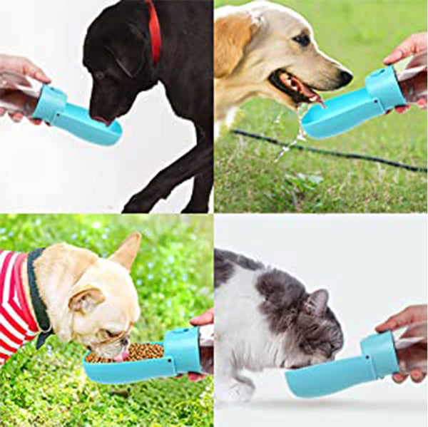 Original Design 300 ml Portable Pet Dog Water Bottle for Walking Feeding Dogs Folded Bottle Water Dispenser