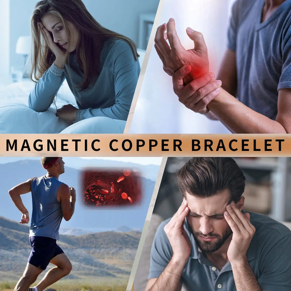 1PCS 3X Pure Copper Magnetic Bracelet for Joint Pain with Strength Magnets