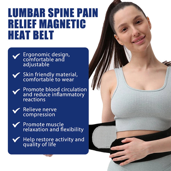 Self-Heating Lumbar Support Belt Disc Herniation Orthopedic Strain Pain Relief Corset For Back Posture Spine Decompression Brace