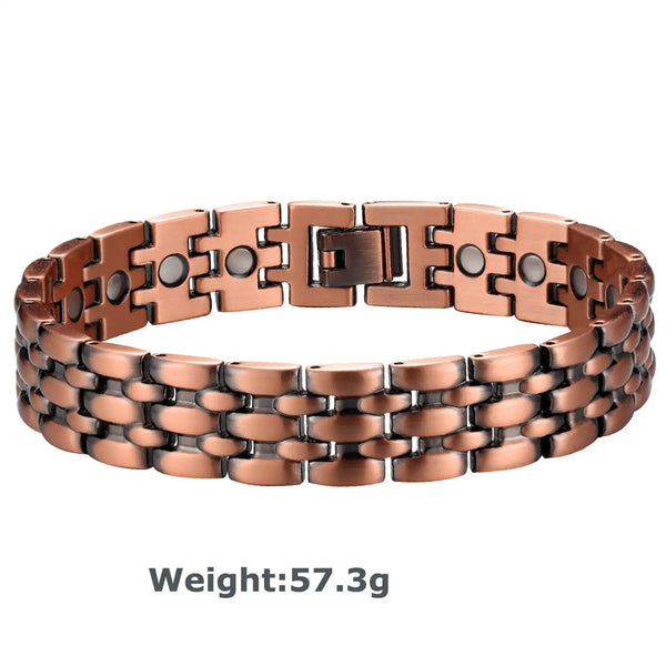 Pure Copper Magnetic Pain Relief Chain Link Bracelet For Men and Women