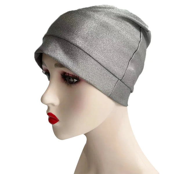 Anti Radiation Cap Silver Fiber Anti Radiation Cap Computers Electromagnetic Wave Rfid Shielding EMF Protection Hat Beanies