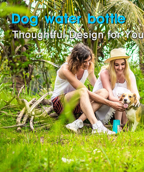 Original Design 300 ml Portable Pet Dog Water Bottle for Walking Feeding Dogs Folded Bottle Water Dispenser