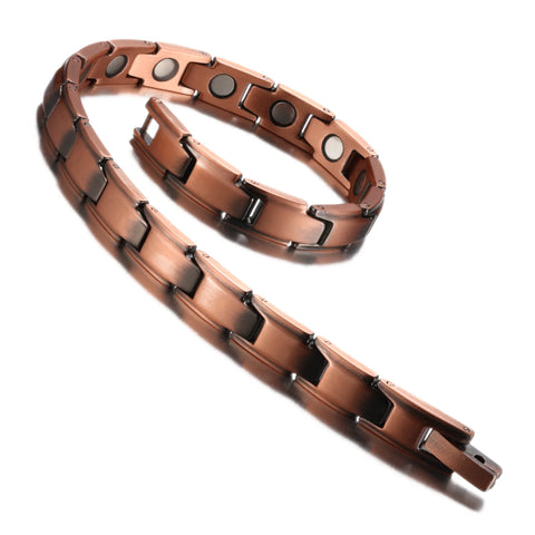 Womens 99.95% Pure Copper Magnetic Healing Bracelet Hand Bangles with Strong Magnets for Arthritis Pain Relief