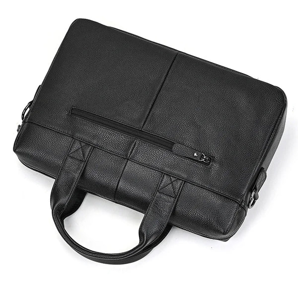 Men's Genuine Leather Briefcase Laptop Natural Leather Messenger Bags