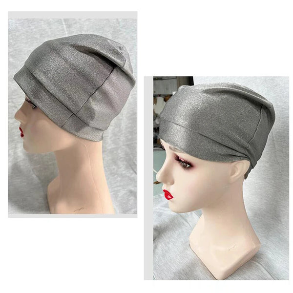 Anti Radiation Cap Silver Fiber Anti Radiation Cap Computers Electromagnetic Wave Rfid Shielding EMF Protection Hat Beanies