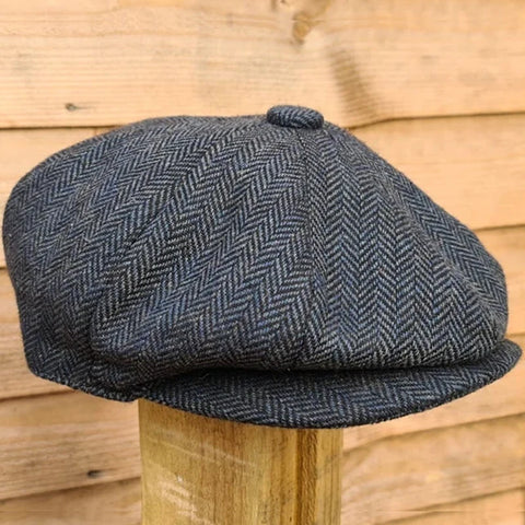 Men Casual Hat Retro Beret Unisex Wild Octagonal Cap