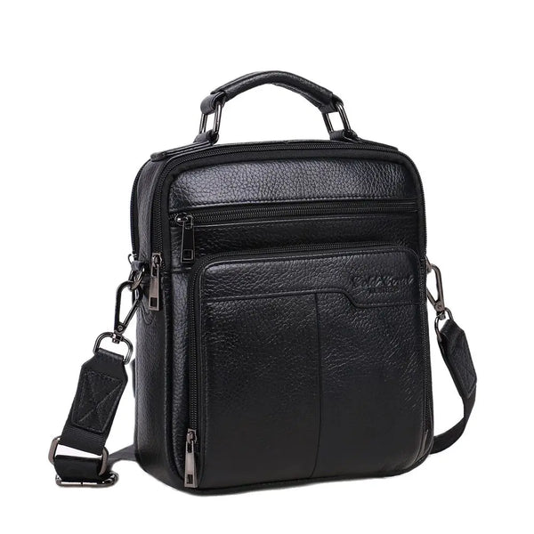 Genuine Leather Messenger Bags  Business Handbags Casual Shoulder Bag Male Crossbody Bags iPad Tote