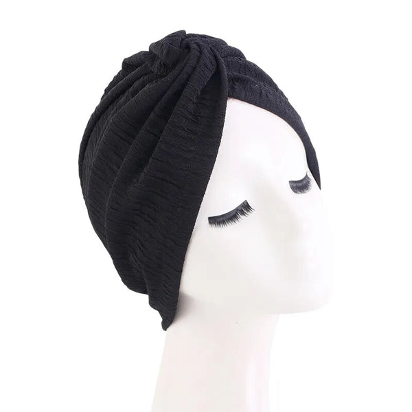 Women's Twist Knot Turban Elastic Chemo Cap for Cancer Patient Hair Loss