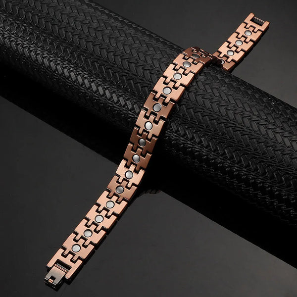 Pure Copper Magnetic Pain Relief Chain Link Bracelet For Men and Women