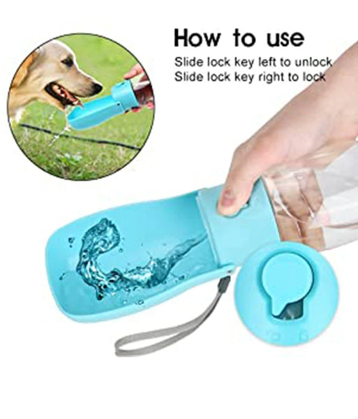 Original Design 300 ml Portable Pet Dog Water Bottle for Walking Feeding Dogs Folded Bottle Water Dispenser