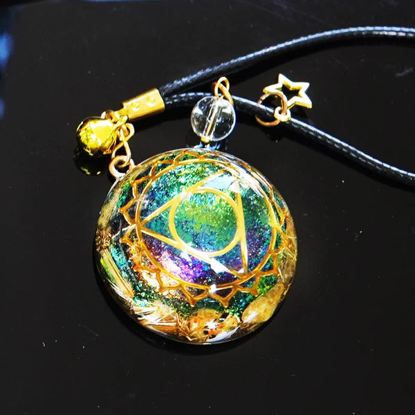 Orgonite Pendant Orgone Pendant Shield Amulet Necklace Reiki EMF Protection