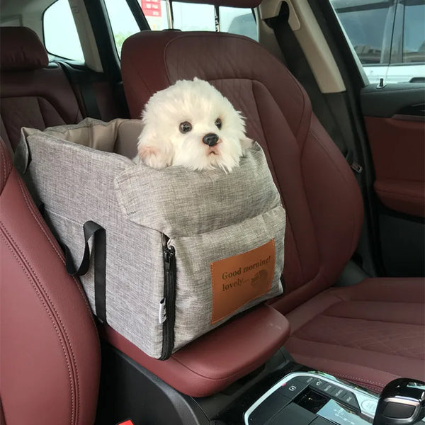 42X22X23cm Portable Pet Seat Elevated Car Seat For Dog or Cats Armrest for Small Dog Cat Waterproof Dog Carrier Safety Travel Bag