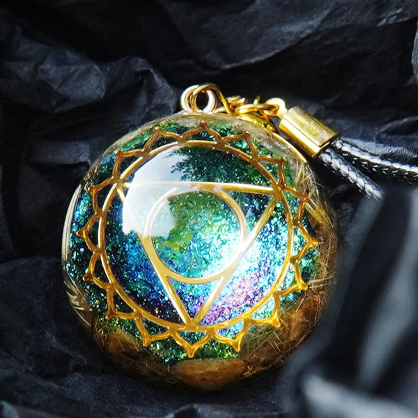 Orgonite Pendant Orgone Pendant Shield Amulet Necklace Reiki EMF Protection