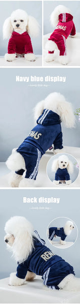 Pet Clothing Four-legged Fashion Letter Pet Dog Clothes   Dogs Hoodie Sweatshirt One-piece  Jumpsuit Chihuahua Clothes