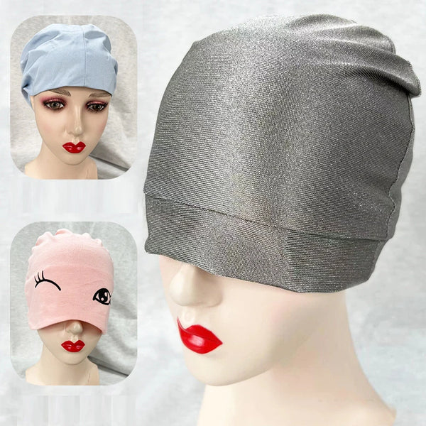 Anti Radiation Cap Silver Fiber Anti Radiation Cap Computers Electromagnetic Wave Rfid Shielding EMF Protection Hat Beanies