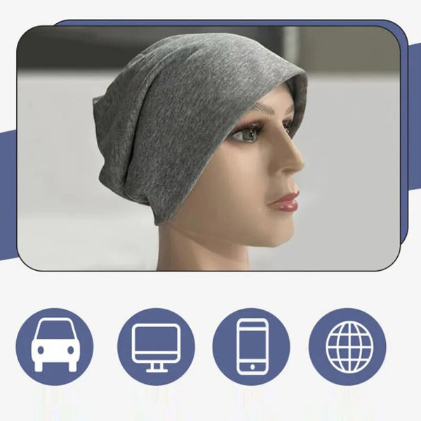 Anti Radiation Cap Full Silver Fiber EMF Protection Hat Electromagnetic Wave Shielding Hats Unisex RF/Microwave Protect Beanies