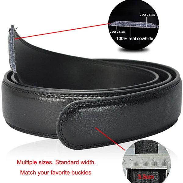 Famous Brand Men's Quality Genuine Luxury Leather Belt For Men  Metal Automatic Buckle