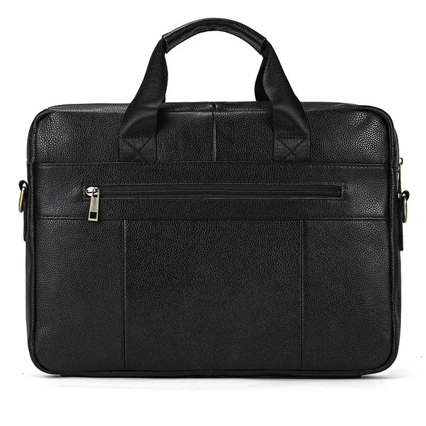 Men's Genuine Leather Briefcase Laptop Natural Leather Messenger Bags