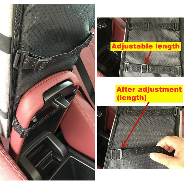 42X22X23cm Portable Pet Seat Elevated Car Seat For Dog or Cats Armrest for Small Dog Cat Waterproof Dog Carrier Safety Travel Bag