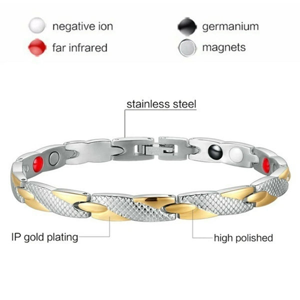 Twisted Dragon Magnetic Therapy Slimming Bracelet  Weight Loss Energy Magnets  Health